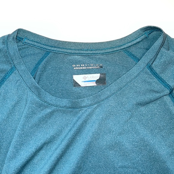 Columbia Omni-wick women’s long sleeve teal loose fit activewear pullover top M - Picture 6 of 9